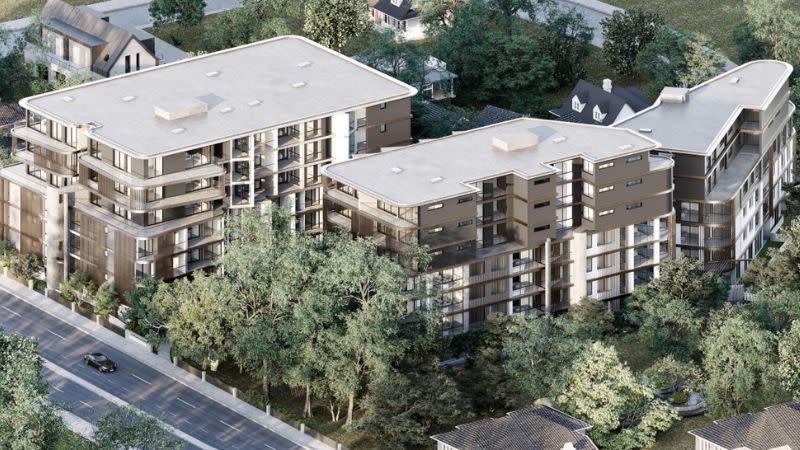 Plans for three apartment complexes in Frenchs Forest opposite the hospital. 