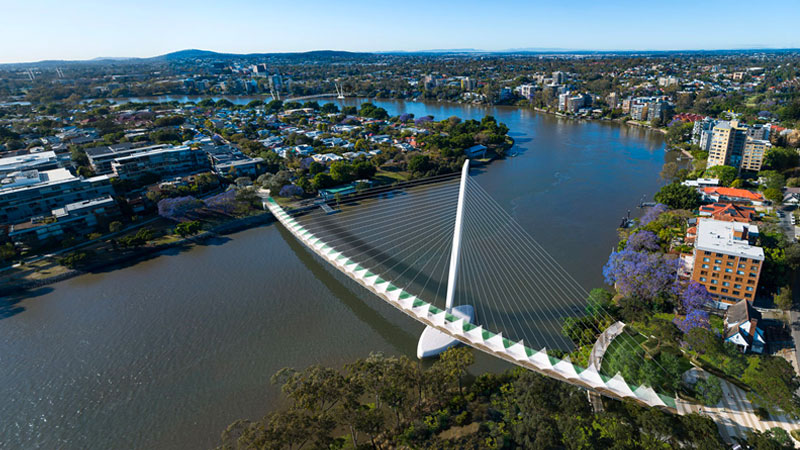 Only two towers would go ahead if Council’s West End-Toowong green bridge is constructed.