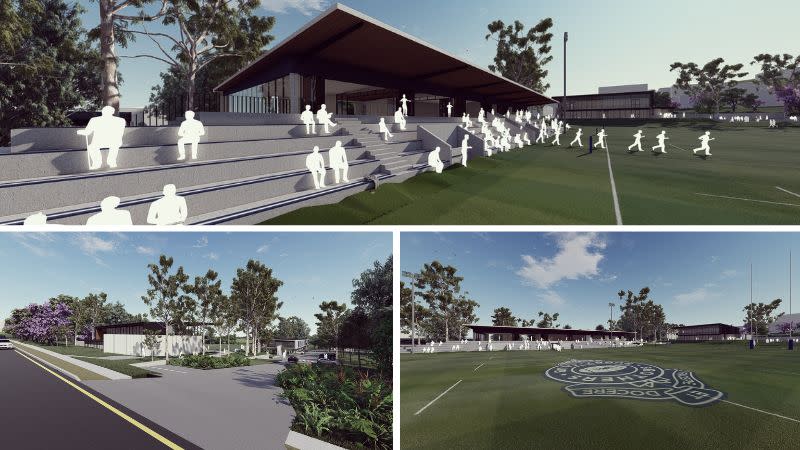 Renders of the masterplan for the Crosby Park sports and lifestyle precinct at Albion.