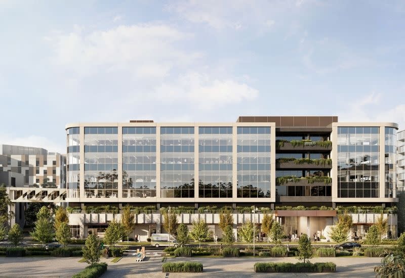 A rendering of the six-storey New Epping Medical building now under construction beside Northern Private Hospital in Melbourne’s north.