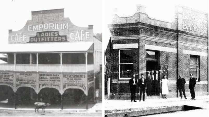The proposed development has taken design cues from Nambour's by-gone streetscape, including the above old buildings.