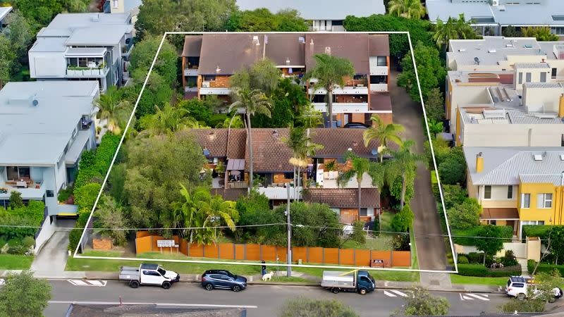 The existing 18-apartment strata complex at 35-39 Darley Street East, Mona Vale, where Inca Property Group has lodged plans for Dawn.