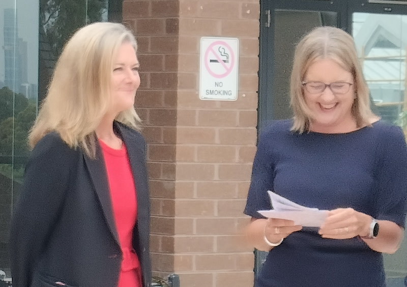 Victorian planning minister Sonya Kilkenny and Victorian premier Jacinta Allan