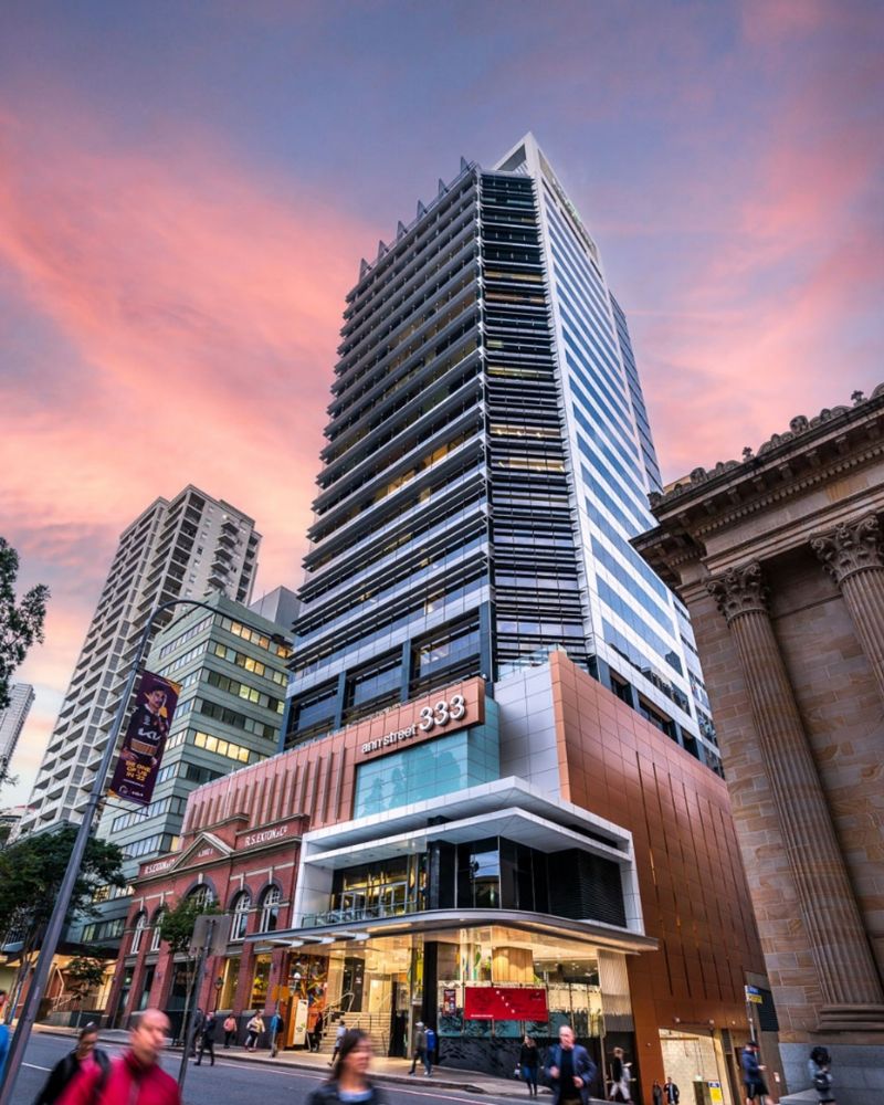 an image showing Real Asset Management's tower at 333 Ann Street, Brisbane.