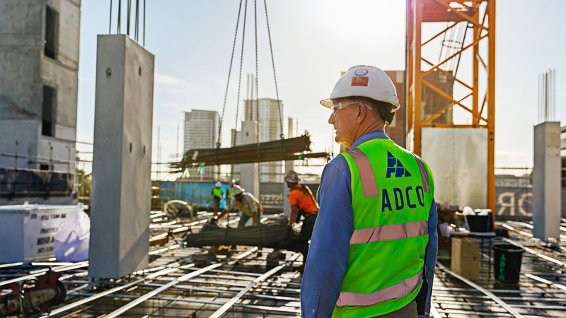 ADCO Constructions commenced work on 43 new projects in 2021 at a total project value of $1.93 billion and average project value of $24 million.
