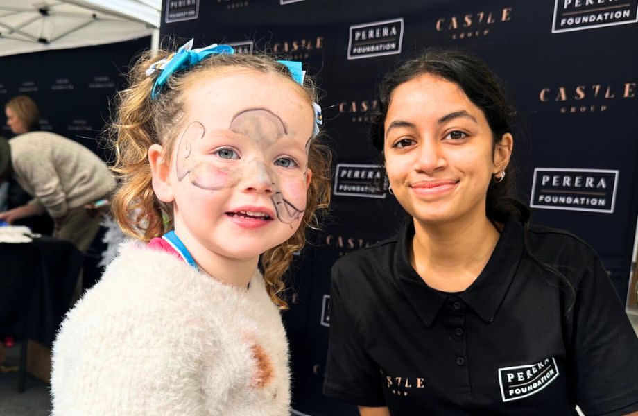 Perera Foundation provided face painting at the Blacktown Streets Alive and Parade Day.