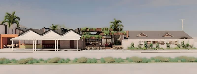 A rendering of the Hemmes Property project at 111-115 Jonson Street in Byron Bay.