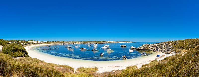 View of a bay on Rottnest Island