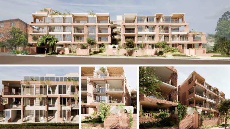 Renders of the proposed four-storey apartment complex at Westbourne Street, Highgate Hill.