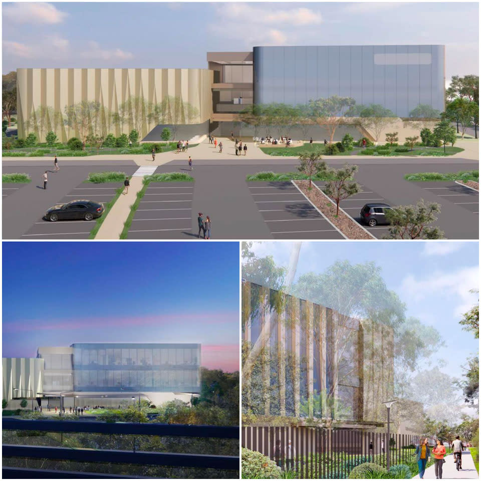 Artist impressions of the proposed South Australian Sports Institute headquarters