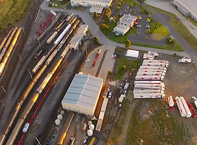 SCT Logistics' freight terminal facility in Altona near Melbourne in Victoria.