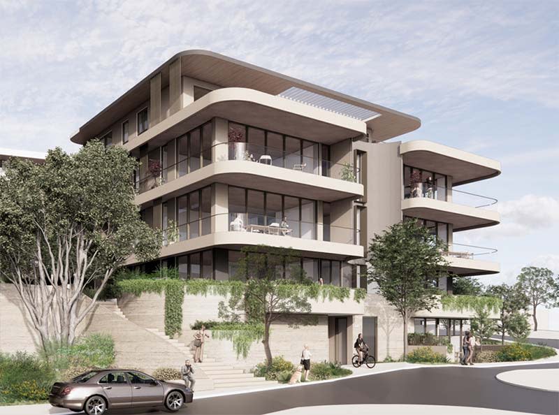 Hames Sharley Architect's render of Lot 560 Building A MID