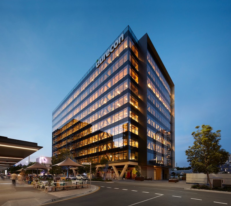 Aurecon’s 25 King Street, Brisbane: Australia’s first open-plan office building made entirely of mass timber.