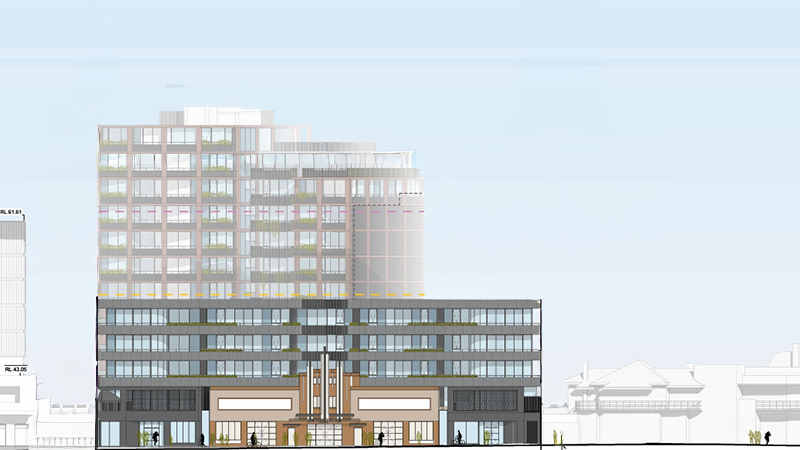 Plans for 201-215 Queens Parade and 6-12 Dummett Crescent, Fitzroy North