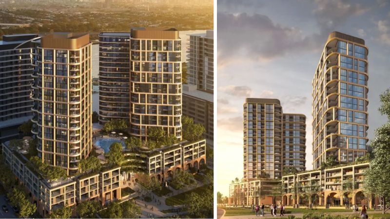 Renders of Brookfield's approved plans for its first foray into Australia's build-to-rent sector.