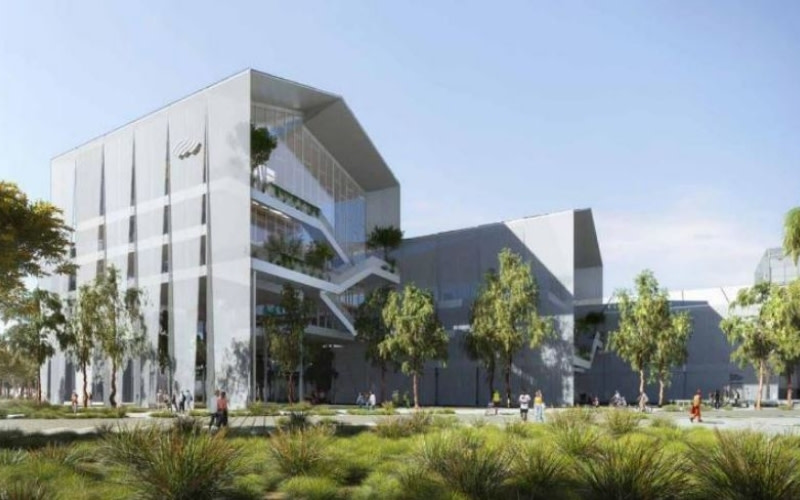 A render of a commercial asset at the rezoned Port Kembla site.