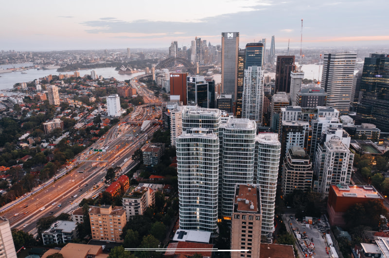 North Sydney aerial.