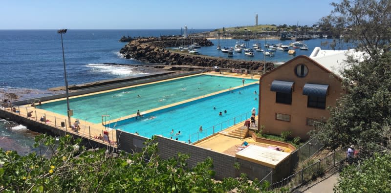 Wollongong's Continental Pool which is only one block away from the site of the proposed apartment complex.