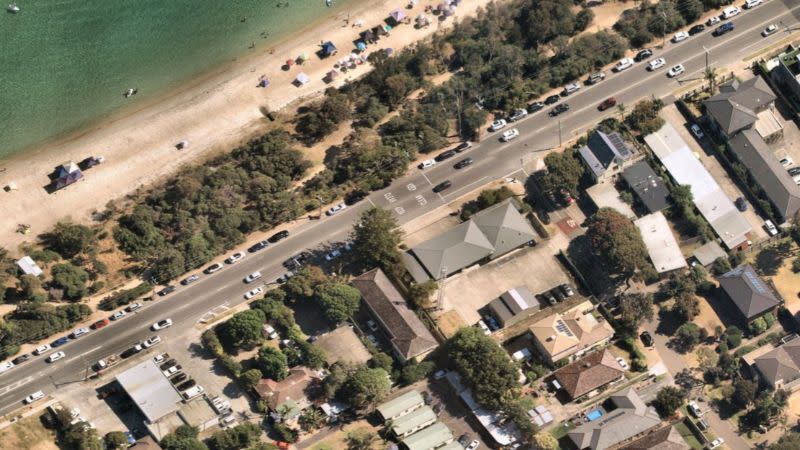 A caravan park and service station are on the the almost two-hectare Dromana site.  