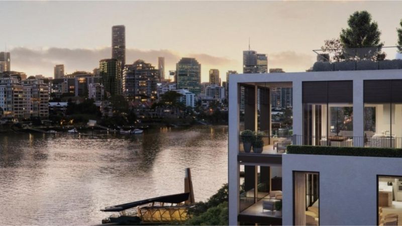Artist's Impression of the penthouse in Azure Development Group's One Five Six apartment project at New Farm in inner-city Brisbane that sold off-the-plan for $11 million. 