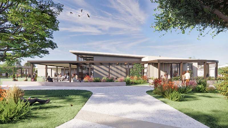 Architect render of the shared spaces at Halcyon Vasse