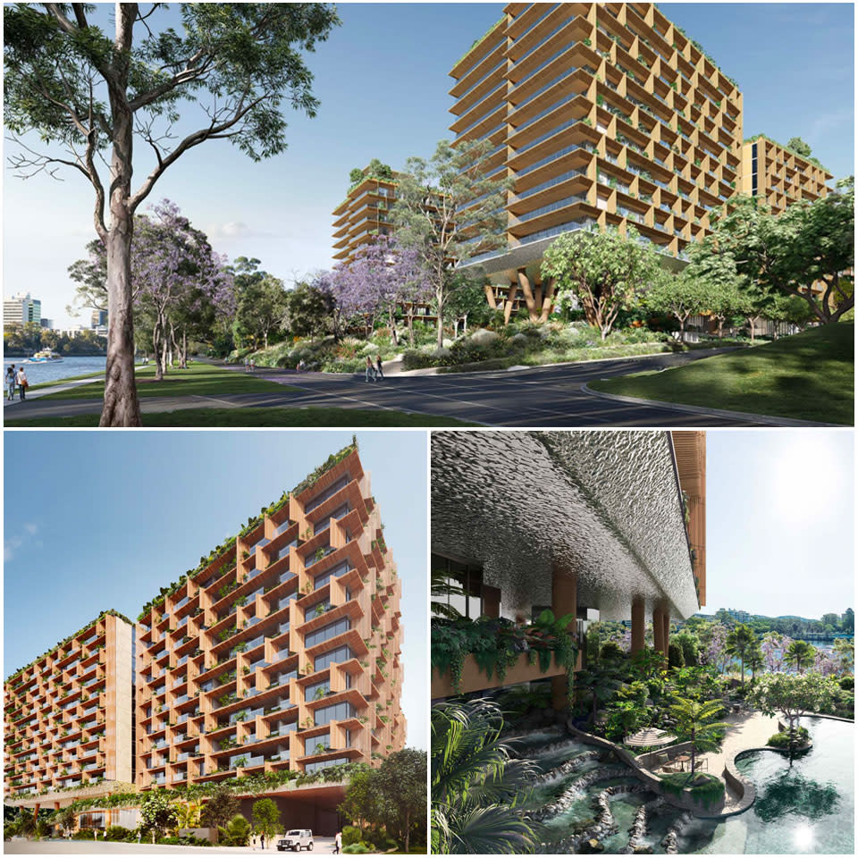 Crown Group has returned to the drawing board for the design of its maiden Brisbane development, enlisting Japanese architect Kengo Kuma and local firm Plus Architecture.