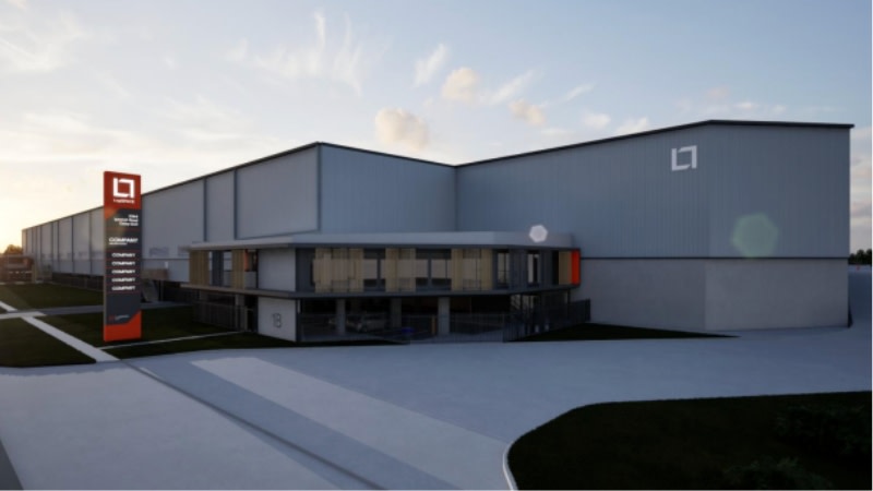 A rendering of the 11.5ha logistics and warehousing hub proposed by LogiSPACE at Oxley.
