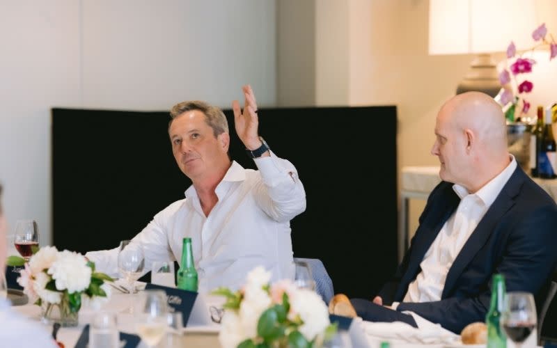 Abadeen founder Justin Brown and Centruia Bass chief executive David Giffin.