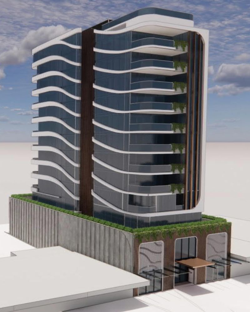 The medium-rise development will include 20 two-bedroom and 10 three-bedroom apartments, plus rooftop communal space.