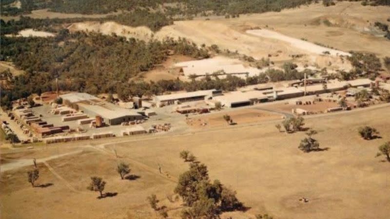 An aerial view of Austral's Cardup brickworks.