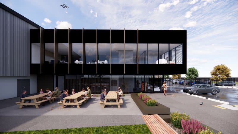 A rendering of Safcol's manufacturing plant at Edinburgh, South Australia.