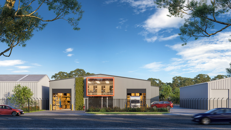 A render of the new era warehouses Sector is creating in Williamstown.