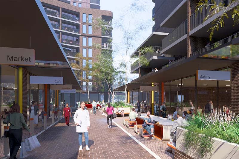 Camperdown retail and social housing precinct