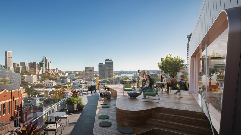 ▲ Once complete, Oxford and Foley will rise from the city's eastern edge with amazing views of the harbour and CBD. Image: FJMT