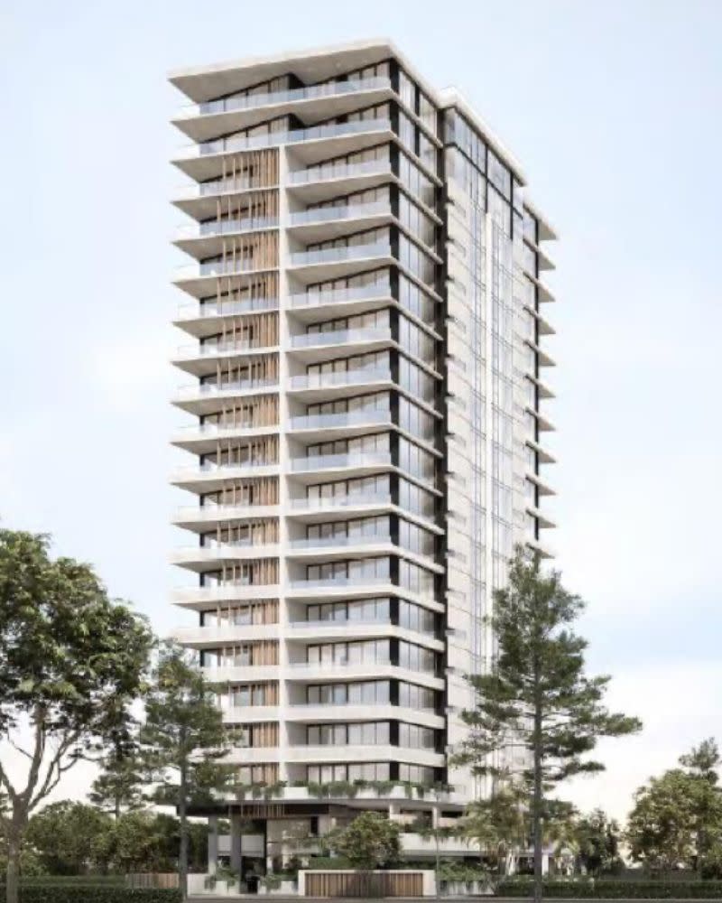 Gallery re-engaged architects Raunik Design Group and a development application was re-submitted for a scaled-down 21 storeys.