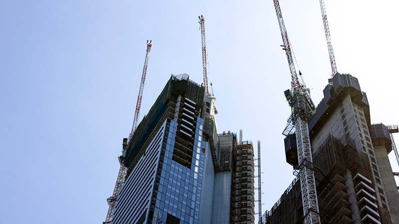 Construction of skyscrapers in Sydney