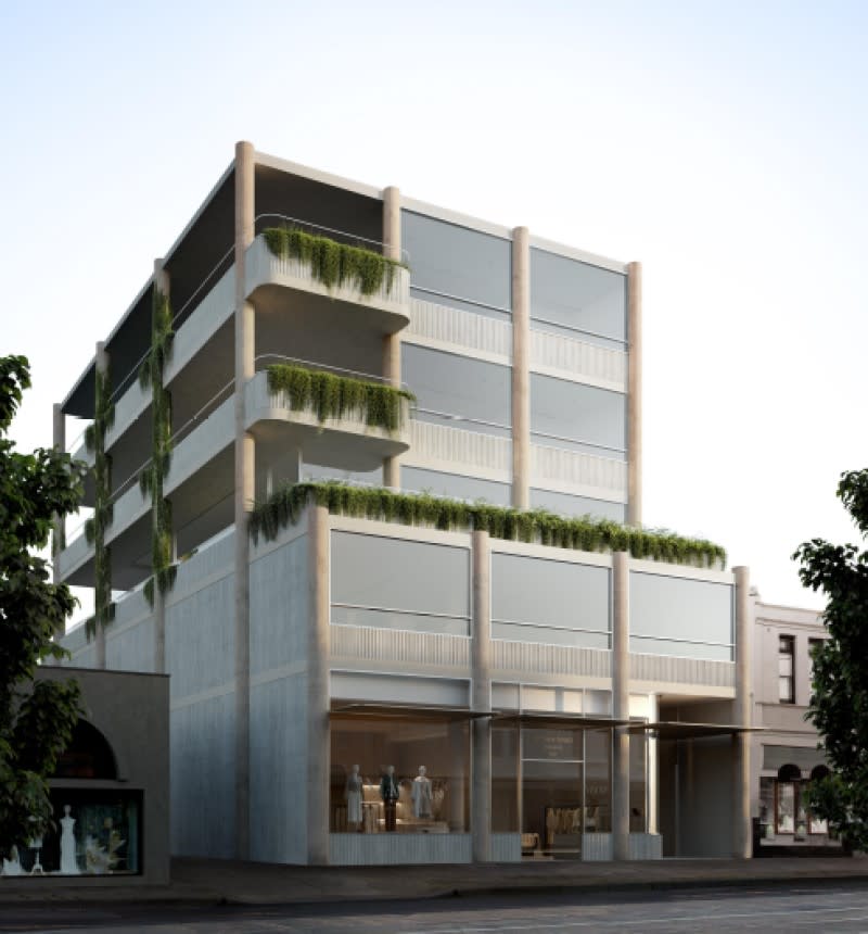 A render of the office and retail project along Armadale's High Street.