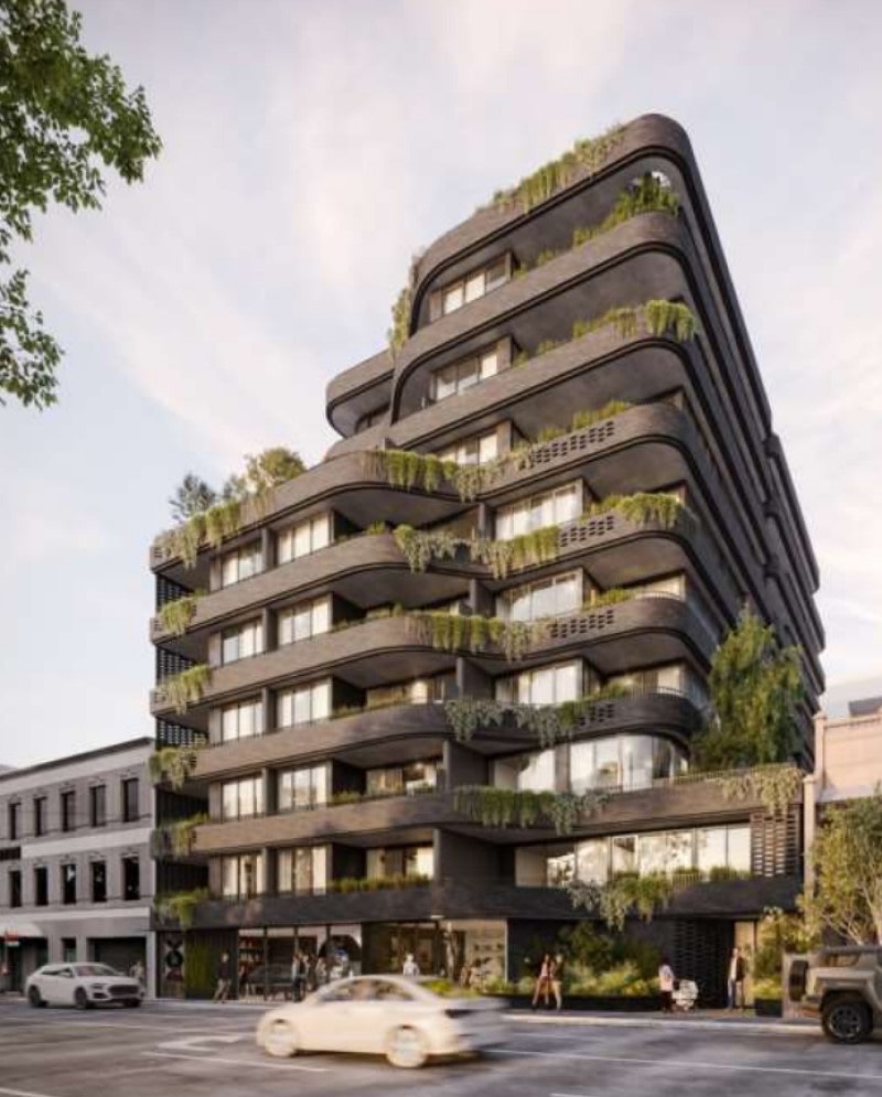 Hui Li's Brunswick Land Holding Pty Ltd has filed the application for the ten-storey mixed use building on Brunswick Road.