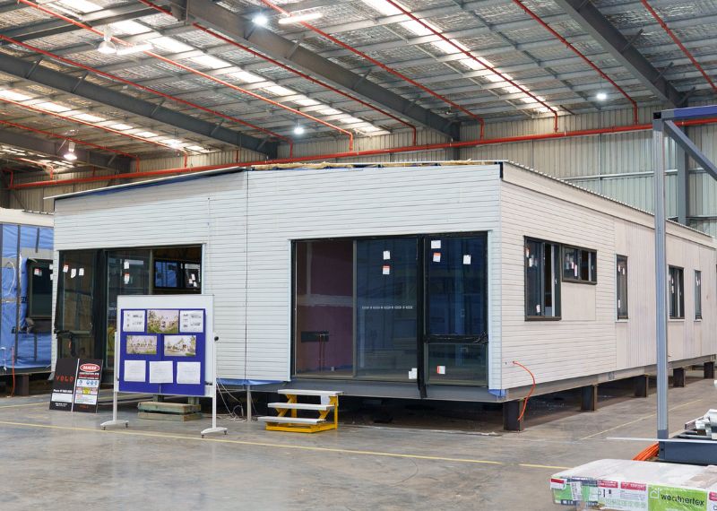 A Modular home factory.  The builds take about a quarter of the time of a traditional home construction. 
