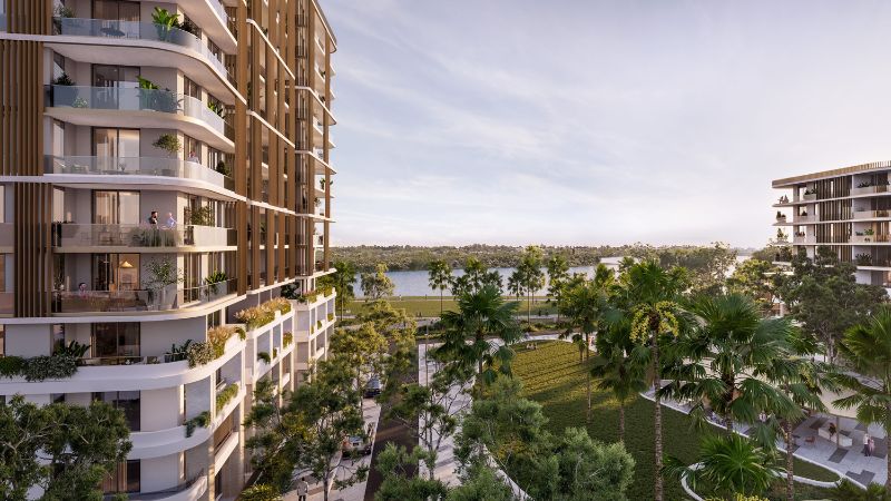 The neighbourhood green will be an important amenity providing connectivity via a landscaped waterfront park.