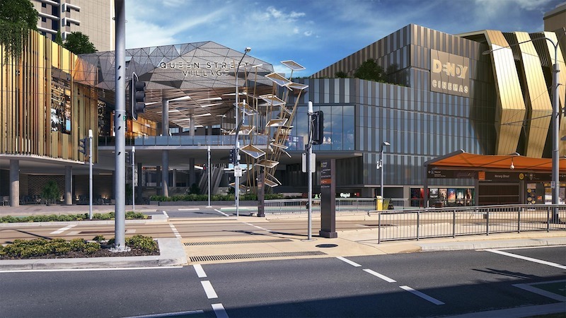 Render of the Queen Street Village project planned for the site of the former Gold Coast Hospital in the Southport CBD.