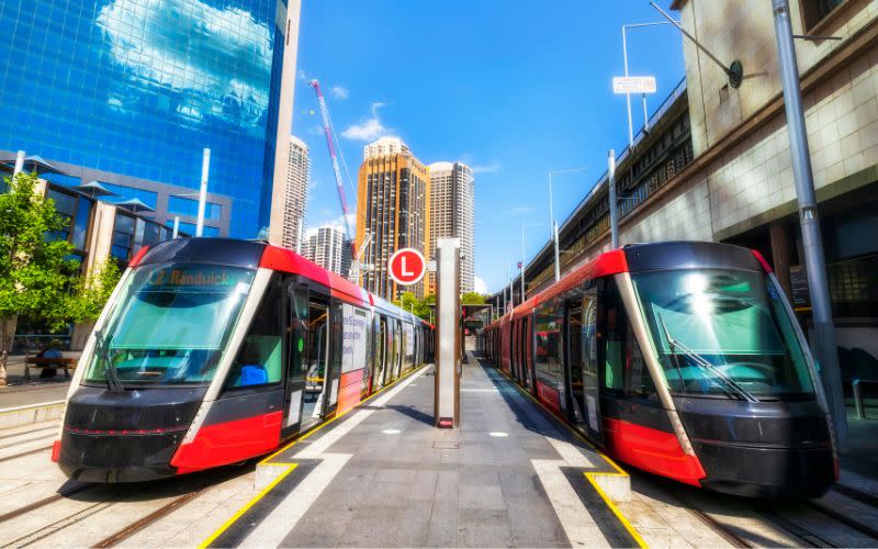 Sydney's light rail.  The council will spend $100 million on public works to support proposed new corridors through Broadway and to Green Square.