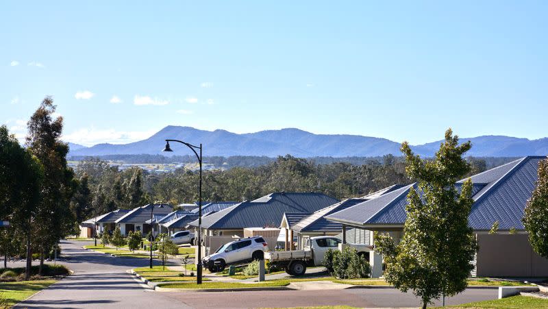 A view of Huntlee Masterplanned Community near North Rothbury in the Hunter Valley. 