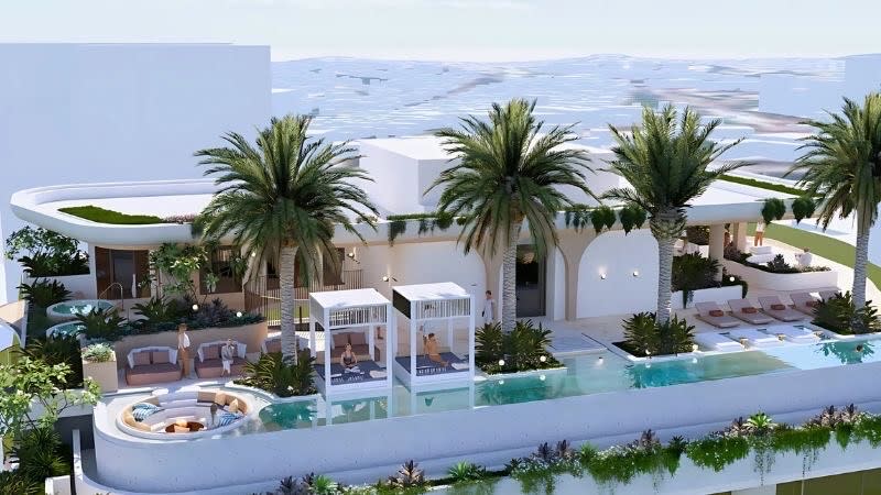The South Brisbane scheme designed by HAL Architects features a resort-style rooftop recreation area.