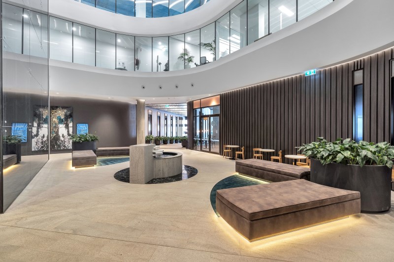 Inside the foyer at 141 Camberwell Road, Hawthorn East, just bought by Growthpoint Properties for $125 million. Source: Growthpoint Properties