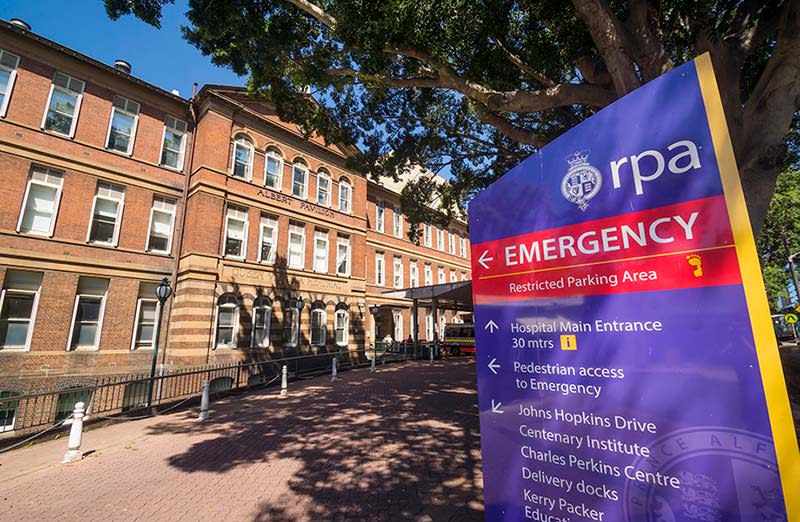 The Royal Prince Alfred Hospital in Camperdown