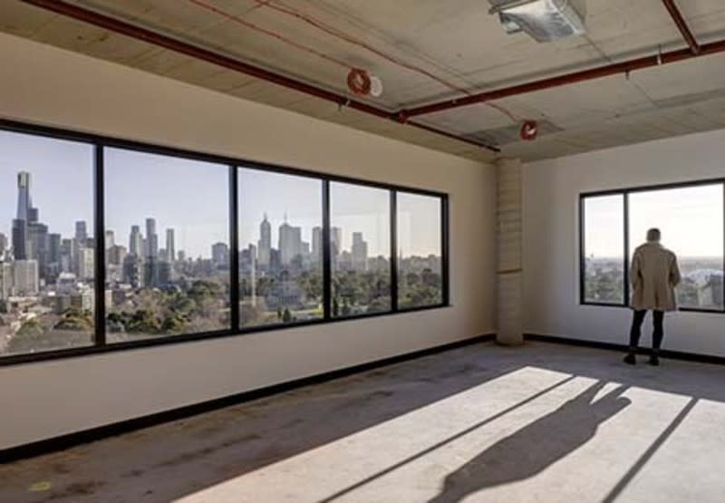 Interior view of the new office space at 412 St Kilda Road