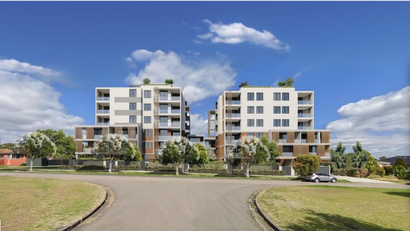 The Harvey at Moorebank by UFN Developments is a $44.5 million project on Harvey Avenue that will receive guarantees for 29 of its 58 apartments.