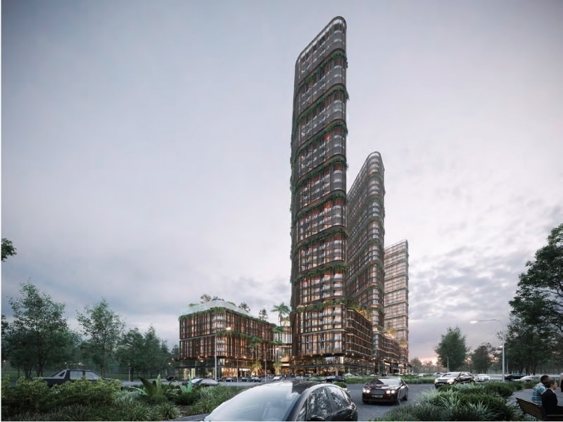 A render of the Merc Capital project at 34-46 Brookhollow Avenue