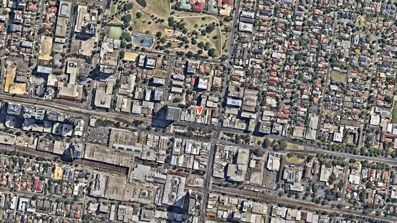 ▲ Situated on the central corridor, Whitehorse Road, APH Holding's Johnson Zhang said the company was committing to the Box Hill precinct. Image: Nearmap